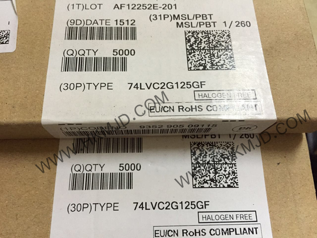 供應(yīng)集成電路 8-XFDFN 74LVC2G125GF 雙總線緩沖器/線路驅(qū)動(dòng)器；3態(tài)