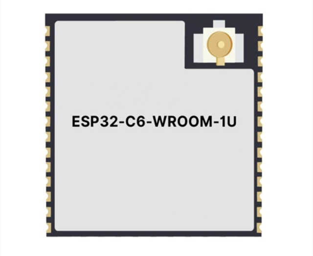 功能強(qiáng)大的ESP32-C6-WROOM-1U-N8 通用型Wi-Fi、IEEE 802.15.4和藍(lán)牙LE模塊