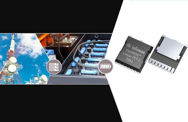 英飛凌推出OptiMOS Linear FET 2 MOSFET，賦能先進的熱插拔技術和電池保護功能