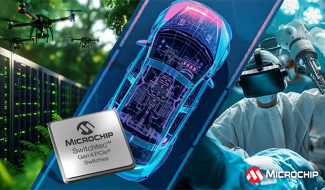 Microchip推出全新Switchtec PCIe 4.0 16通道交換機系列產品