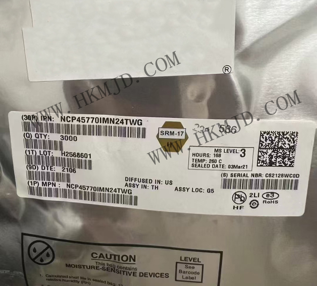 明佳達(dá)電子——供應(yīng) [ON] NCP45770IMN24TWG 24V, 20A ecoSWITCH? 受保護(hù)電源開(kāi)關(guān)