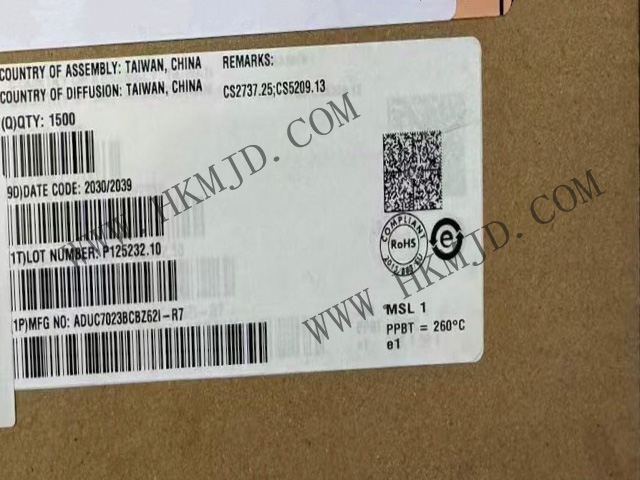 工業(yè)級ARM7 MCU！ADUC7023BCBZ62I高性能ARM7微控制器，集成12位ADC/DAC