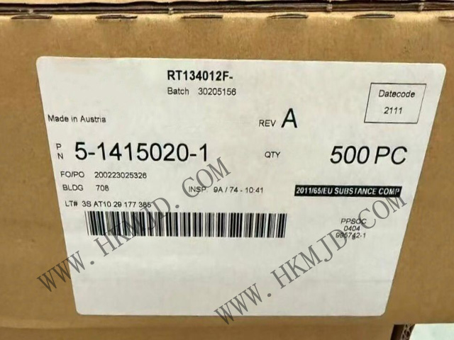 【工業(yè)級】5-1415020-1繼電器：銀鎳觸點，適用于電機控制/電源管理