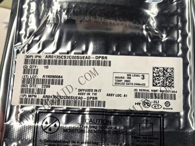 【1.2MP全局快門】AR0135CS2C00SUEA0-DRBR：高速、低噪聲CMOS圖像傳感器
