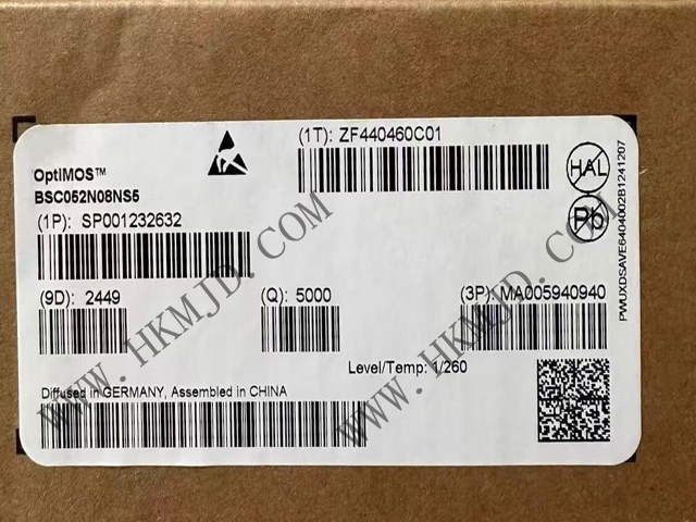 N溝道功率MOSFET BSC052N08NS5 OptiMOS? 5 80V 功率MOSFET，適用于電信應(yīng)用