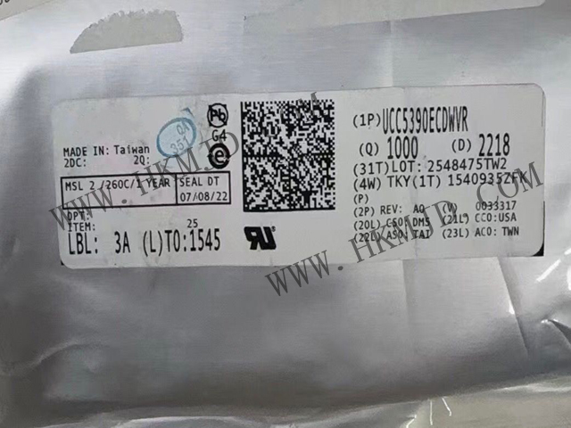 供應(yīng)德州儀器 UCC5390ECDWVR 3kVrms/5kVrms、±10A 單通道隔離式柵極驅(qū)動器