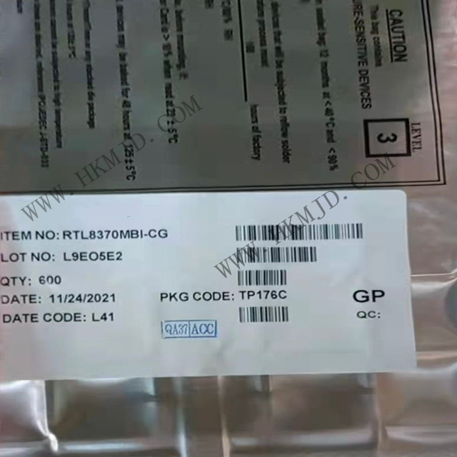 Realtek RTL8370MBI 高性能8+2端口千兆以太網(wǎng)交換芯片，明佳達電子現(xiàn)貨供應