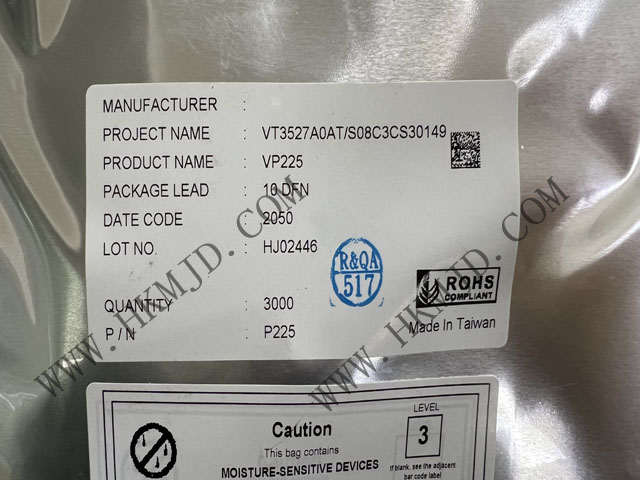 原裝現(xiàn)貨供應(yīng) VP225，一款由 VIA Labs 設(shè)計(jì)的 USB Type-C DFP CC 控制器